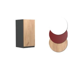 Hängeschrank "R-Line" Goldkraft Eiche/Anthrazit 30 Cm J-Shape Vicco -Vicco mm182 ant gkjs 09 ol