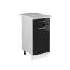 Schubladenunterschrank "R-Line Solid" 40 Cm Weiß/Schwarz Hochglanz Modern 1 Schublade Mit Arbeitsplatte Vicco 2 Schubladenunterschrank "R-Line Solid" 40 Cm Weiß/Schwarz Hochglanz Modern 1 Schublade Mit Arbeitsplatte Vicco -Vicco mm1 sol w shgl ap 01 ol