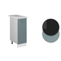 Apothekerunterschrank "R-Line Solid" 30 Cm Weiß/Blaugrau Modern Mit Arbeitsplatte Vicco 11 Apothekerunterschrank "R-Line Solid" 30 Cm Weiß/Blaugrau Modern Mit Arbeitsplatte Vicco -Vicco mm262 sol w blgra ap 09 ol