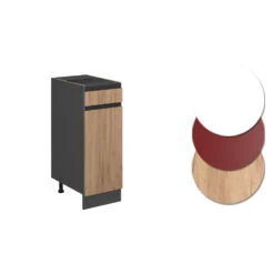 Küchenunterschrank "R-Line" Goldkraft Eiche/Anthrazit 30 Cm J-Shape, Ohne Arbeitsplatte Vicco 11 Küchenunterschrank "R-Line" Goldkraft Eiche/Anthrazit 30 Cm J-Shape, Ohne Arbeitsplatte Vicco -Vicco mm269 ant gkjs 09 ol