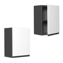 Hängeschrank "R-Line" Weiß/Anthrazit 45 Cm J-Shape Vicco -Vicco mm276 ant wjs 08 ol