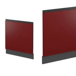 Frontblende "R-Line" Rot/Anthrazit 60 Cm J-Shape, Ohne Arbeitsplatte Vicco -Vicco mm449 ant rjs 07 ol