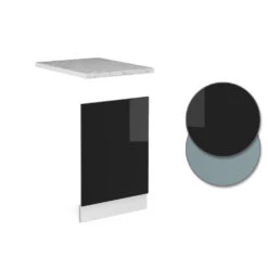 Geschirrspülerblende "R-Line Solid" 45 Cm Weiß/Schwarz Hochglanz Modern Mit Arbeitsplatte Vicco 11 Geschirrspülerblende "R-Line Solid" 45 Cm Weiß/Schwarz Hochglanz Modern Mit Arbeitsplatte Vicco -Vicco mm533 sol w shgl ap 09 ol